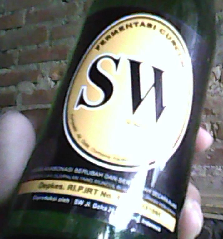 label depan Minuman Fermentasi Temulawak “SW”